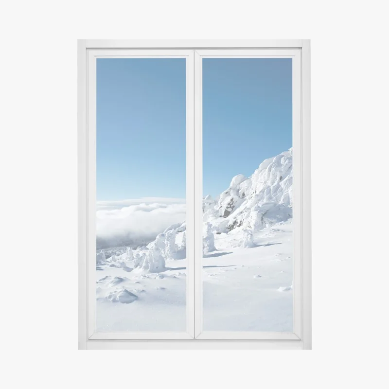 Naklejka na okno subtelna monochromatyczna faktura – Wallissimo®