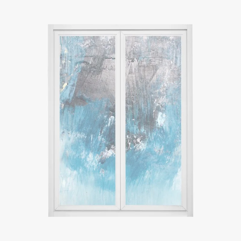 Naklejka na okno zachód słońca nad Wieżą Eiffla – Wallissimo®