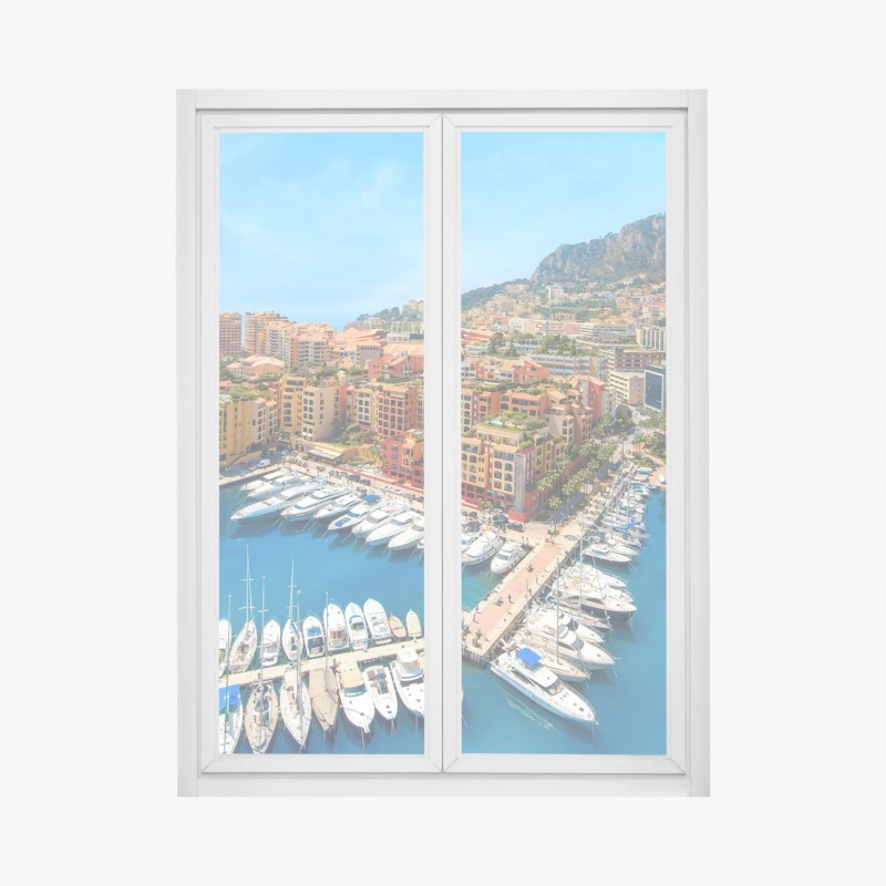 Naklejka na okno wschód słońca nad szlakiem w Tatrach – Wallissimo®