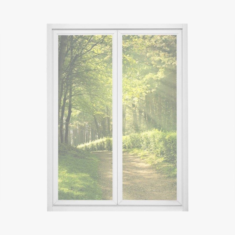 Naklejka na okno słoneczna żółta uliczka w Rethymno, Kreta – Wallissimo®