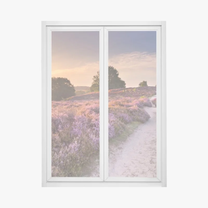 Naklejka na okno Dubaj nocą: panorama miejskich świateł – Wallissimo®