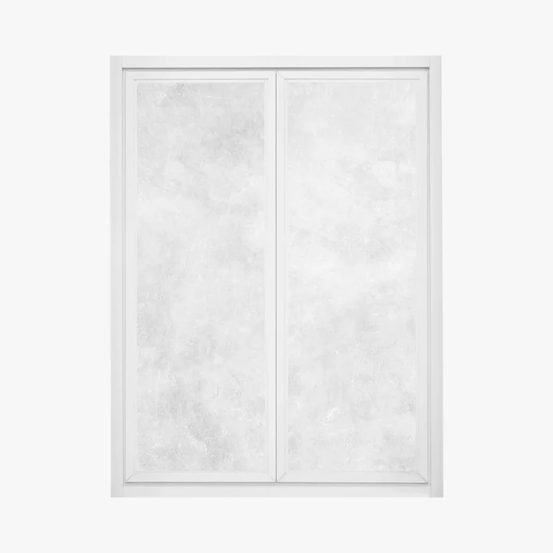 Naklejka na okno elegancki złoty geometryczny wzór liści – Wallissimo®