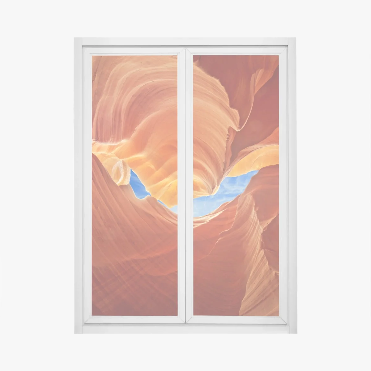 Naklejka na okno Antelope Canyon wirujące piaskowcowe formy – Wallissimo® Naklejka na okno Antelope Canyon wirujące piaskowcowe formy – Wallissimo®