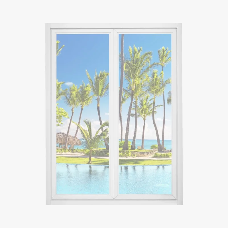 Naklejka na okno czarno-biała marmurowa abstrakcja – Wallissimo®