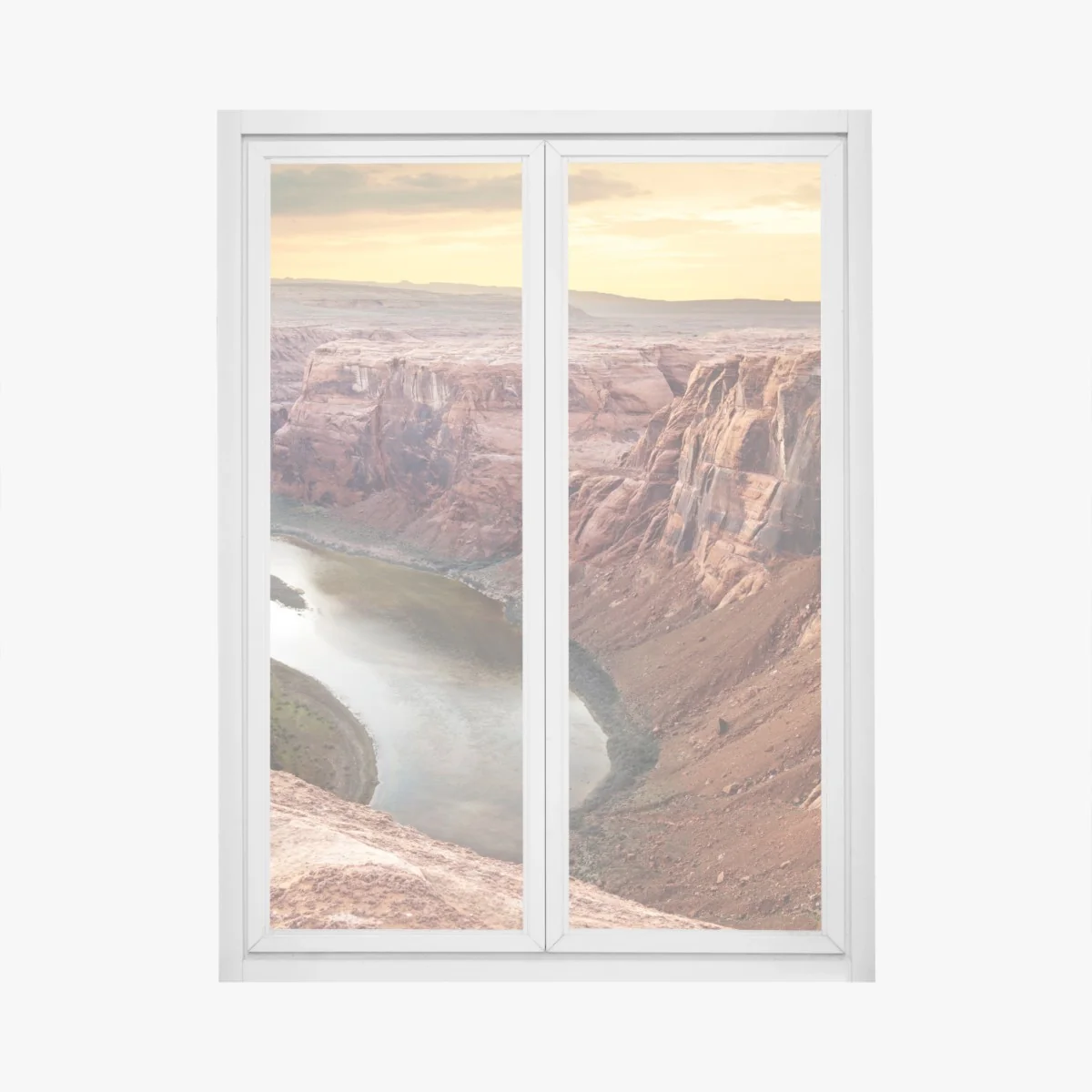 Naklejka na okno słoneczny kanion w Horseshoe Bend, rzeka Kolorado – Wallissimo® Naklejka na okno słoneczny kanion w Horseshoe Bend, rzeka Kolorado – Wallissimo®