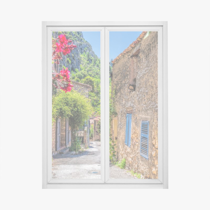 Naklejka na okno spiralne schody w monochromatycznej perspektywie – Wallissimo®