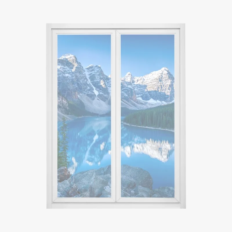 Naklejka na okno czarno-biała marmurowa abstrakcja – Wallissimo®