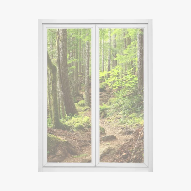 Naklejka na okno zachód słońca nad miejskim wybrzeżem – Wallissimo®