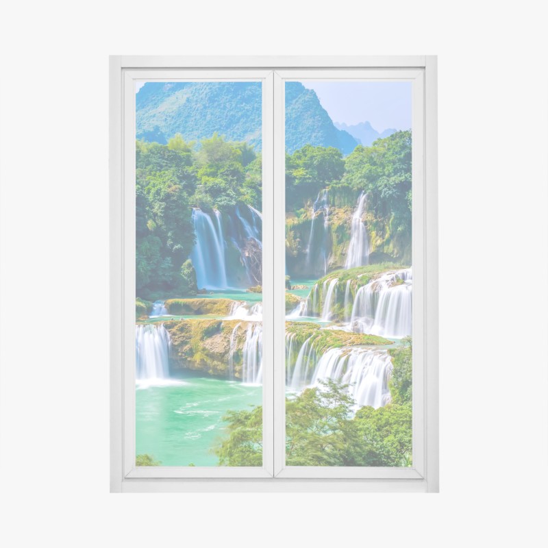 Naklejka na okno różowy retro klasyczny samochód płetwa – Wallissimo®