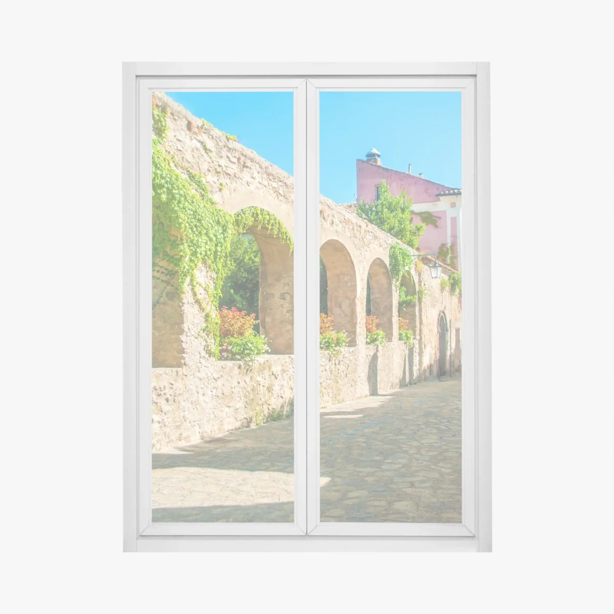 Naklejka na okno słoneczne łuki w Ravello – Wallissimo® Naklejka na okno słoneczne łuki w Ravello – Wallissimo®