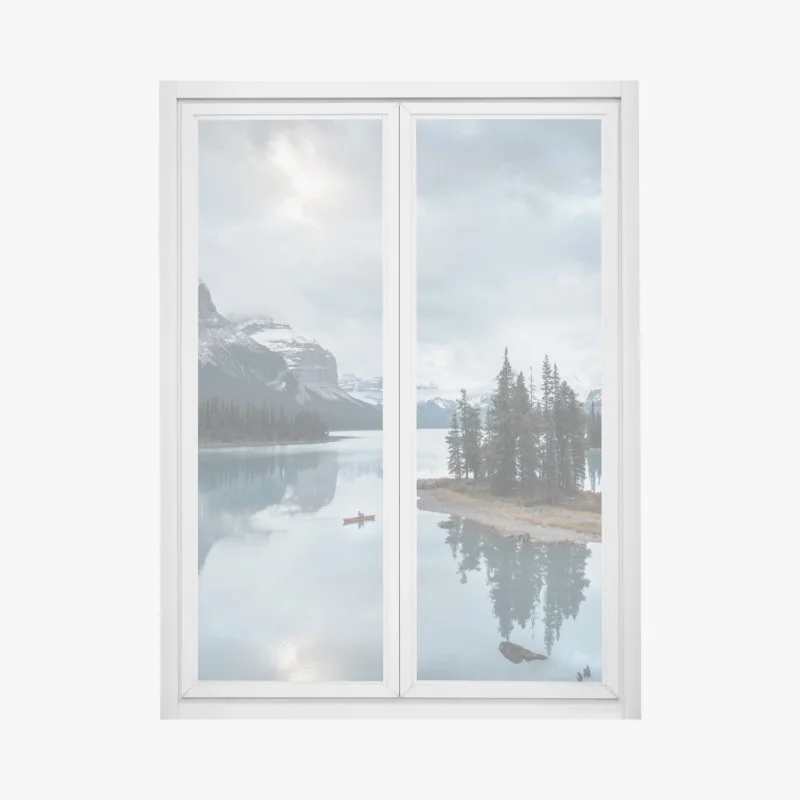 Naklejka na okno bujne liście monstery – Wallissimo®