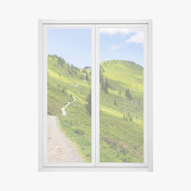 Naklejka na okno czarno-biała marmurowa abstrakcja – Wallissimo®