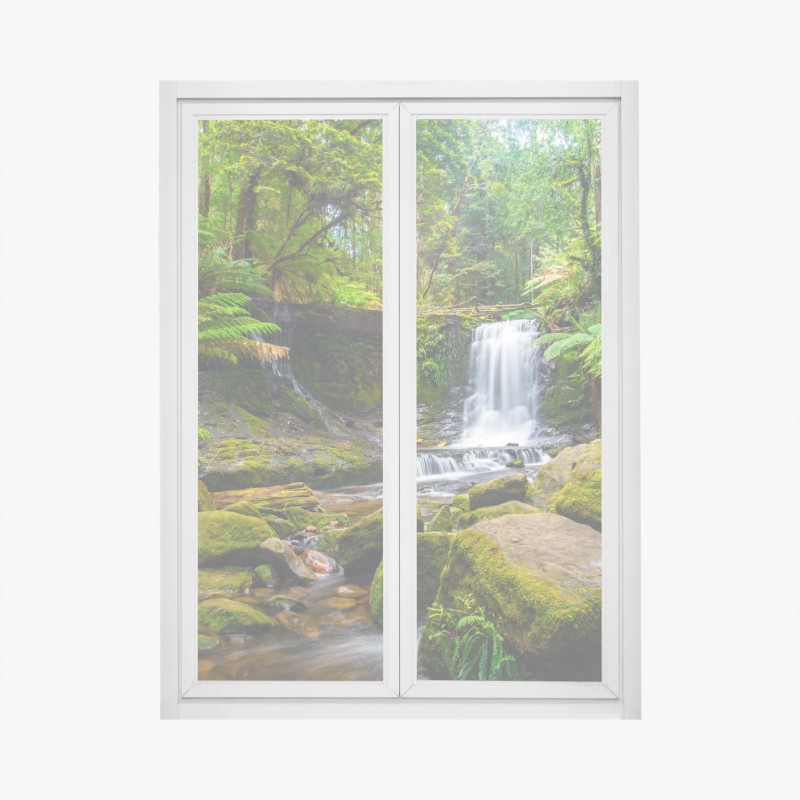 Naklejka na okno Chicago panorama miasta w odcieniach szarości – Wallissimo®