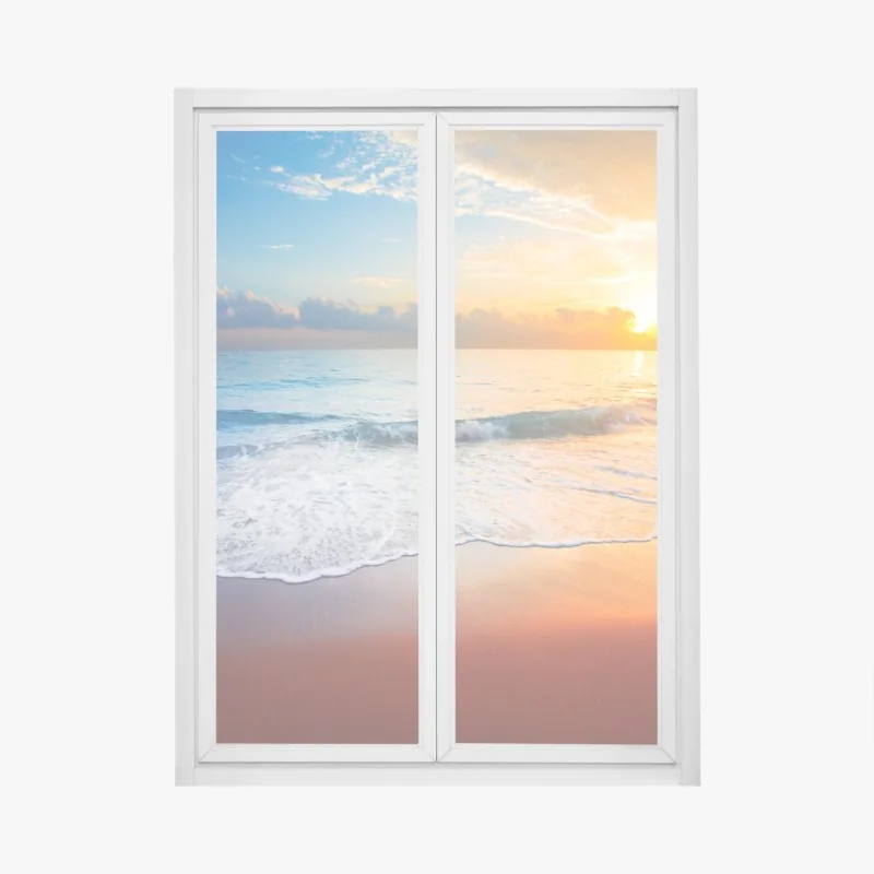 Naklejka na okno barwny ogród tulipanów w Keukenhof – Wallissimo®