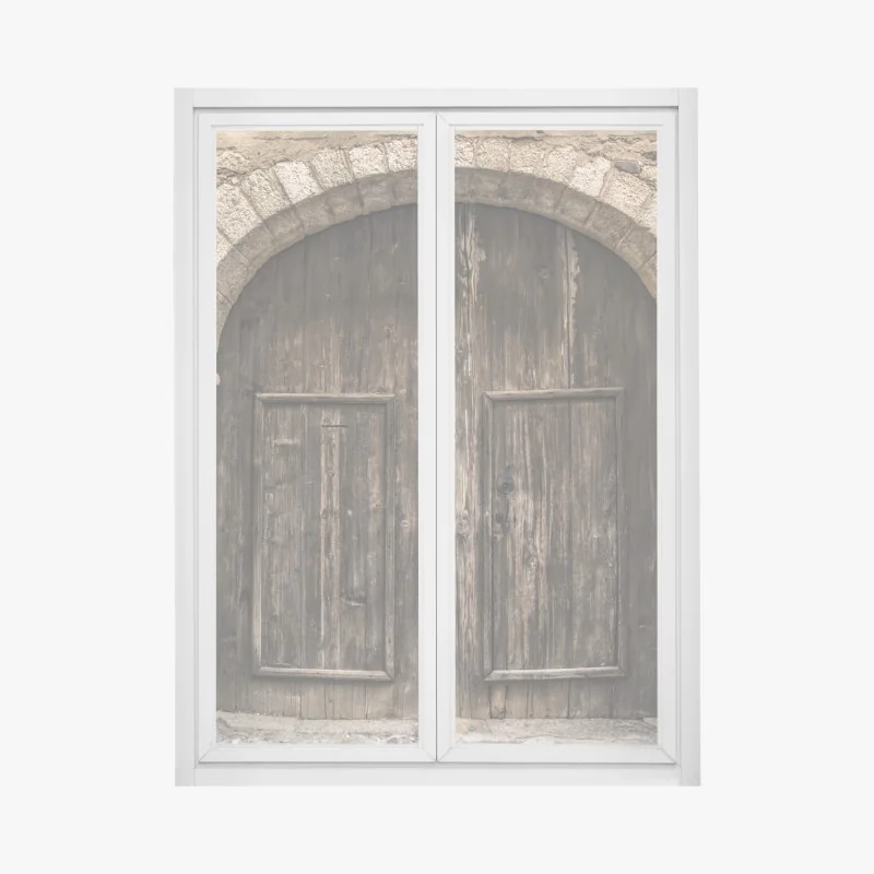 Naklejka na okno słoneczna uliczka w Toskanii – Wallissimo®