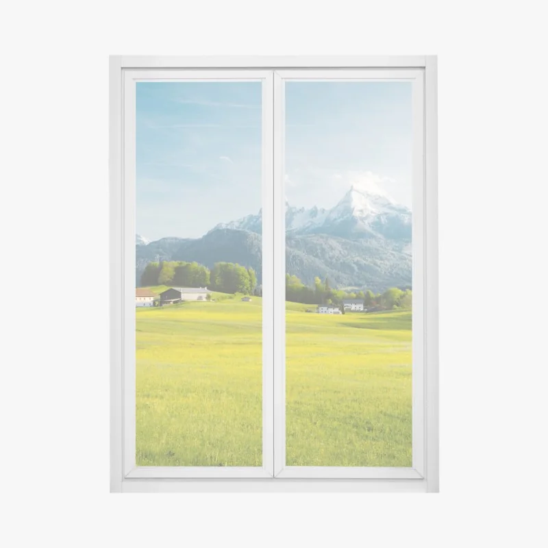 Naklejka na okno luksusowa niebiesko-złota abstrakcja fluidalna – Wallissimo®