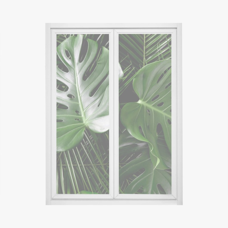 Naklejka na okno tropikalna plaża w Cap Cana – Wallissimo®