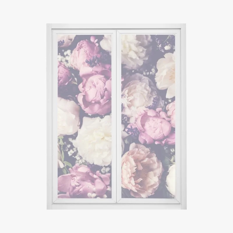 Naklejka na okno monochromatyczny przepływ komórek – Wallissimo®