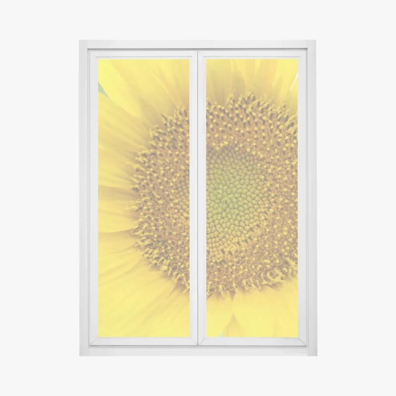 Naklejka na okno słoneczna uliczka z zielonymi okiennicami – Wallissimo®