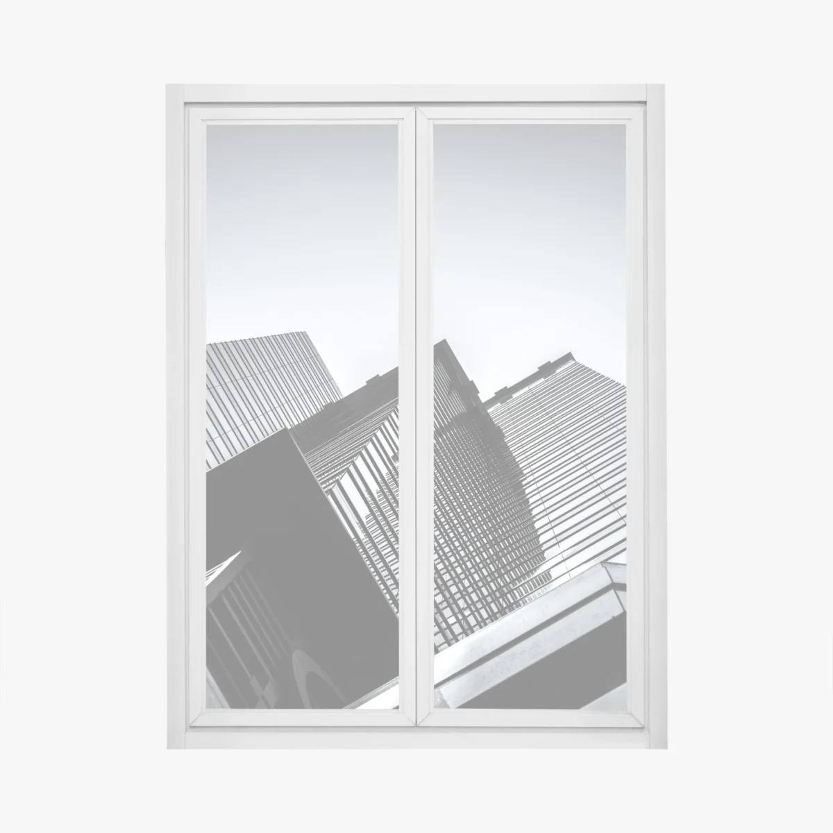 Naklejka na okno Hongkong budynek komercyjny z bliska – Wallissimo® Naklejka na okno Hongkong budynek komercyjny z bliska – Wallissimo®