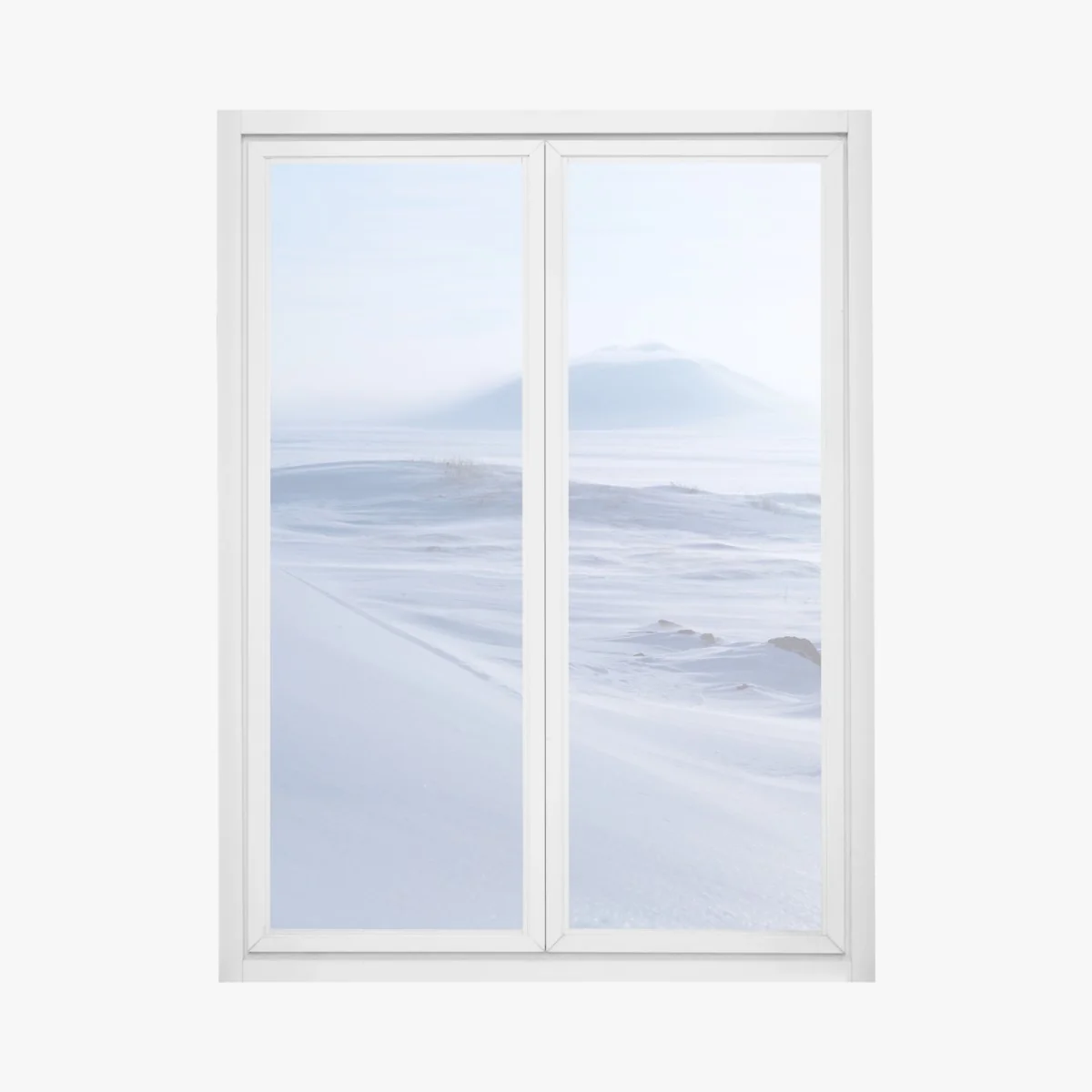 Naklejka na okno arktyczny spokój Czukotki – Wallissimo® Naklejka na okno arktyczny spokój Czukotki – Wallissimo®