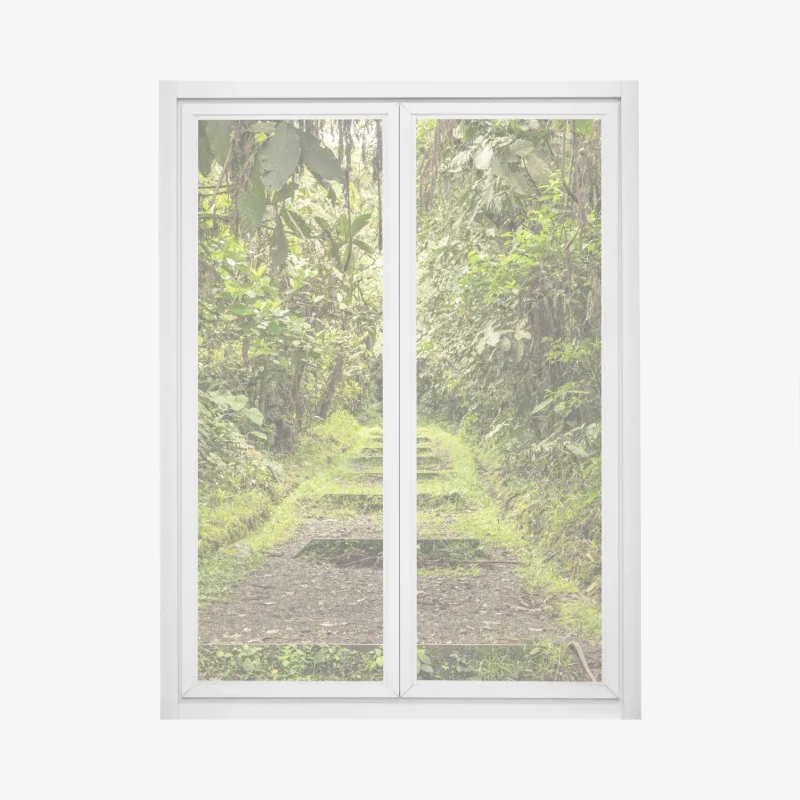 Naklejka na okno jesienne odbicie na Eibsee przy Zugspitze – Wallissimo®