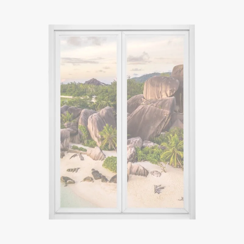 Naklejka na okno barwny ogród tulipanów w Keukenhof – Wallissimo®