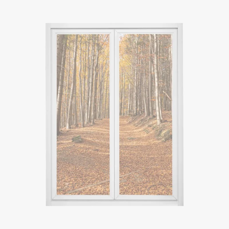 Naklejka na okno zachód słońca nad skalistym wybrzeżem – Wallissimo®