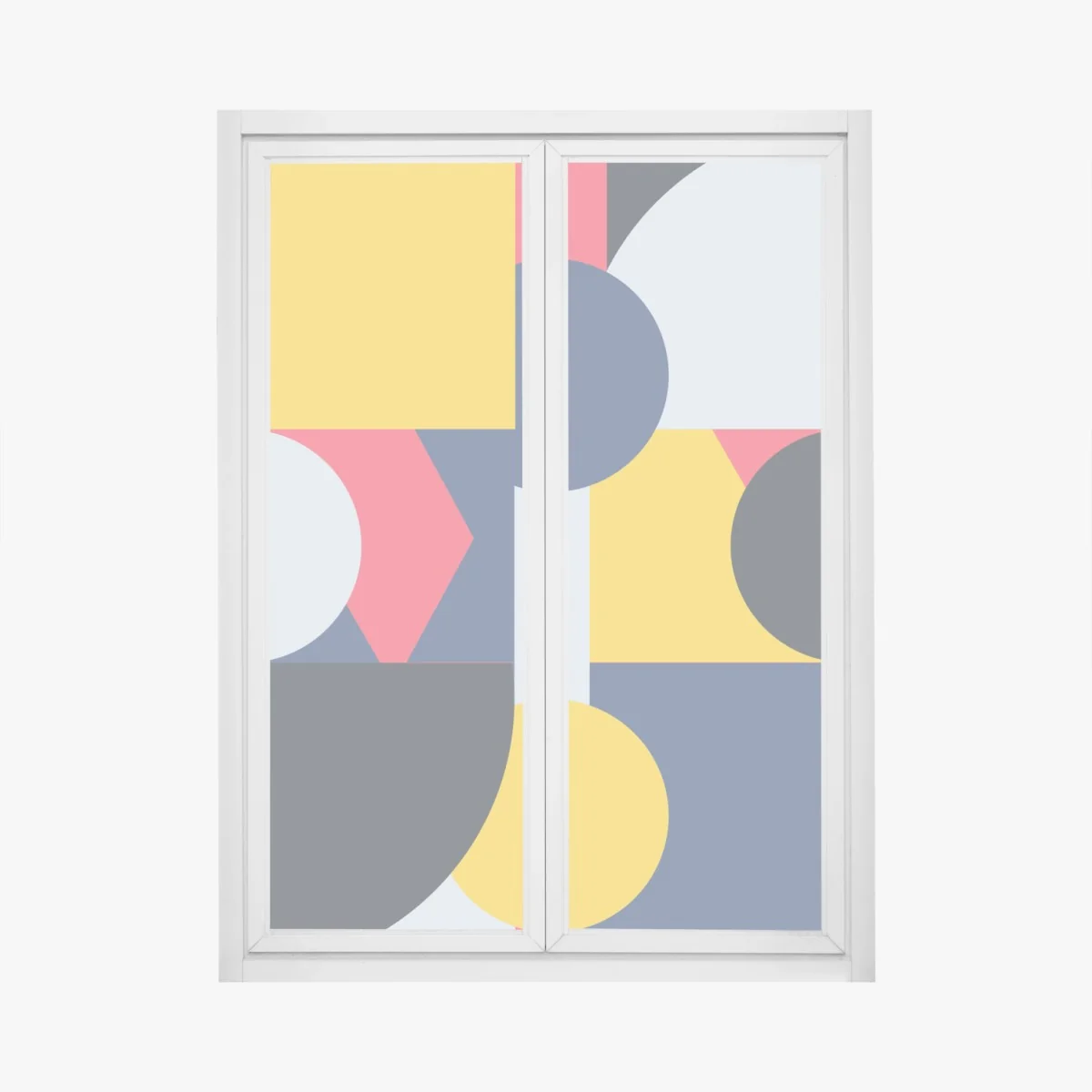 Naklejka na okno żywa geometryczna kompozycja – Wallissimo® Naklejka na okno żywa geometryczna kompozycja – Wallissimo®