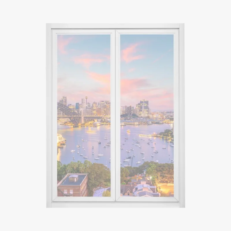 Naklejka na okno mglista poranna w bagnie Zvanets – Wallissimo®