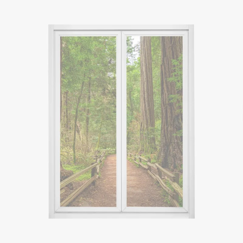 Naklejka na okno jesienne odbicie na Eibsee przy Zugspitze – Wallissimo®