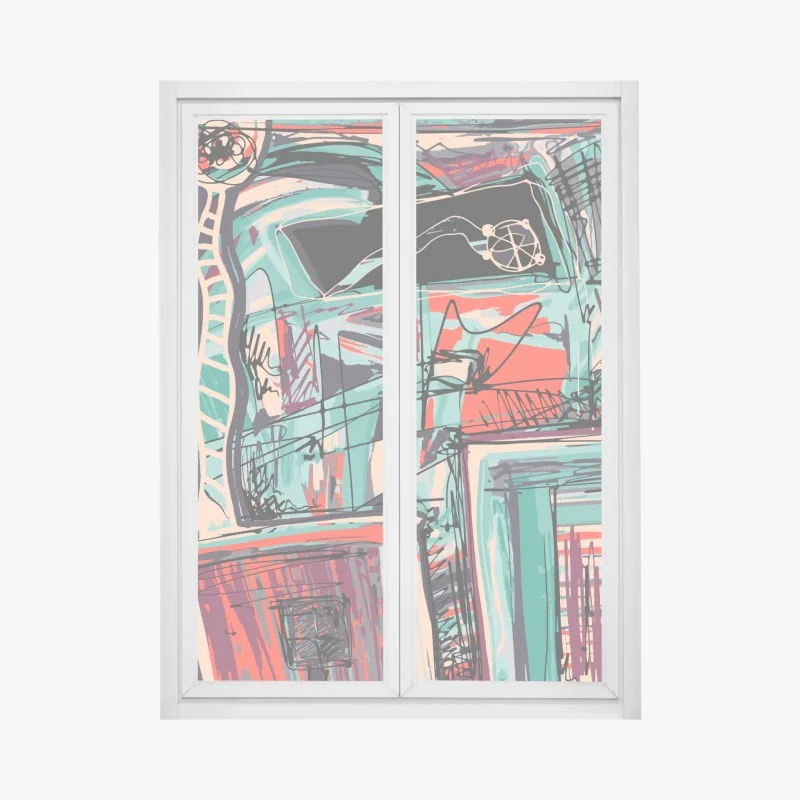 Naklejka na okno droga mleczna nocne niebo – Wallissimo®