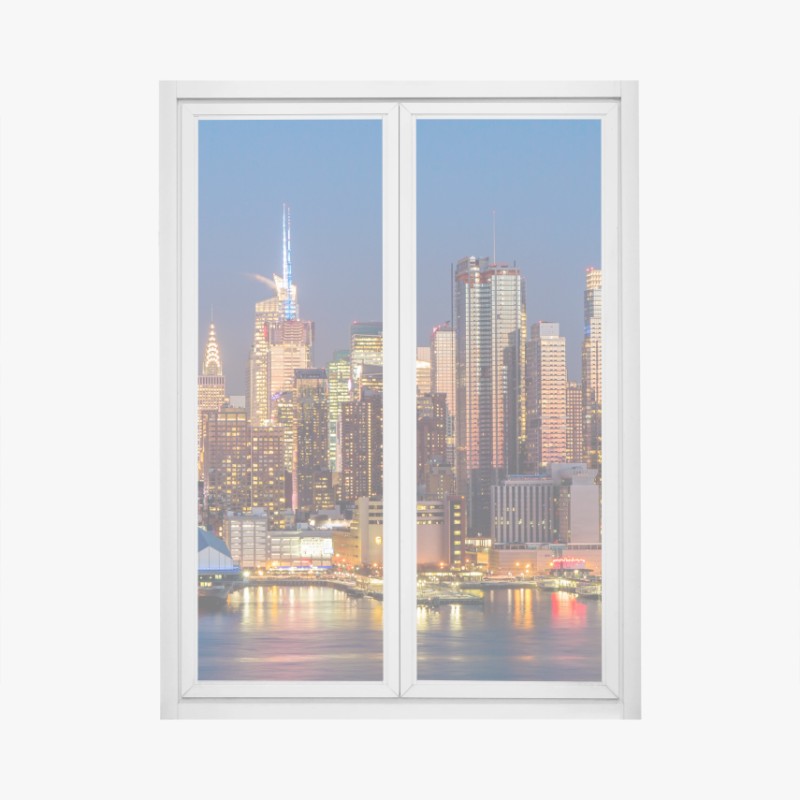 Naklejka na okno precyzyjne zbliżenie mechaniki silnika – Wallissimo®