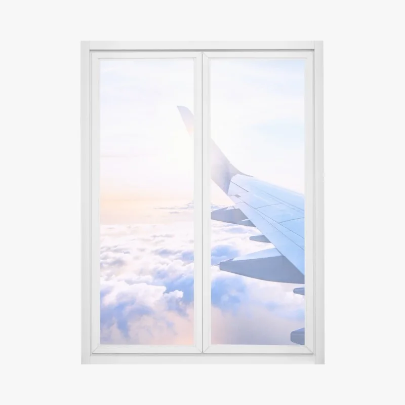 Naklejka na okno spokojna kładka w dżungli przez bujny las deszczowy – Wallissimo®