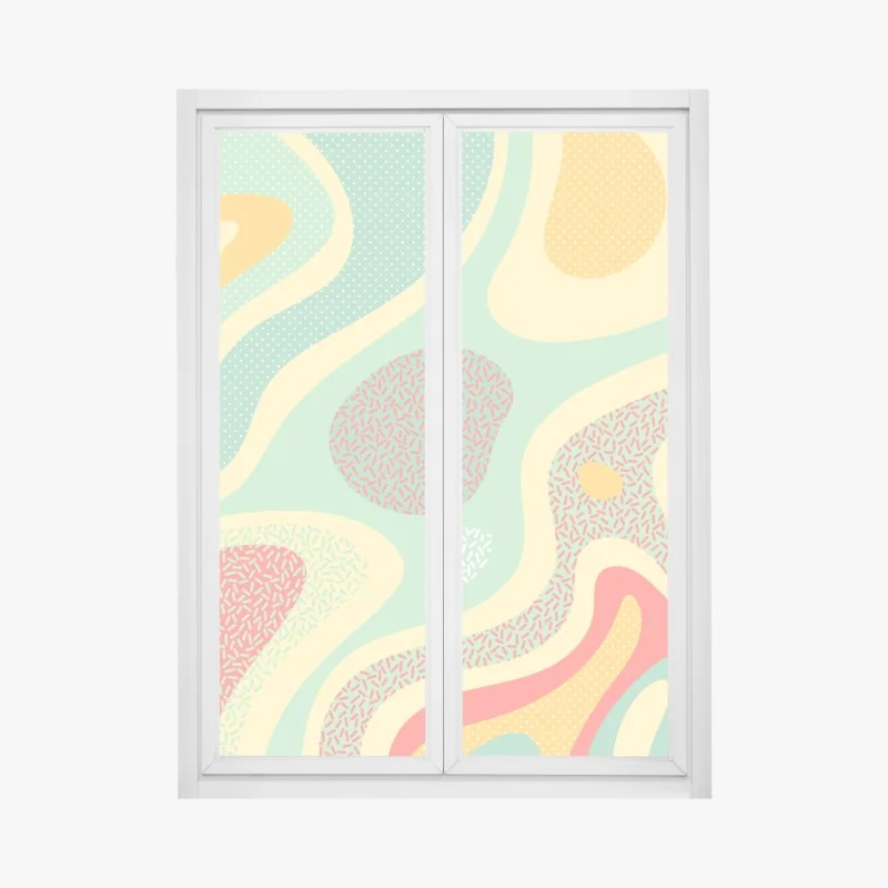 Naklejka na okno spokojny niebiański pejzaż chmur – Wallissimo®