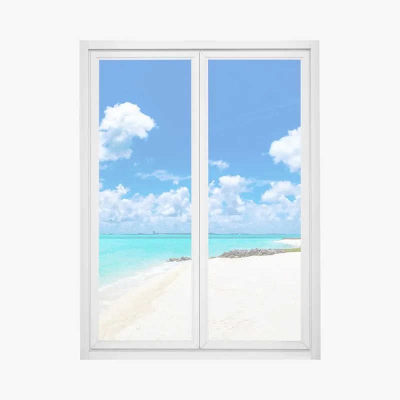 Naklejka na okno Louisville panorama o zachodzie słońca – Wallissimo®