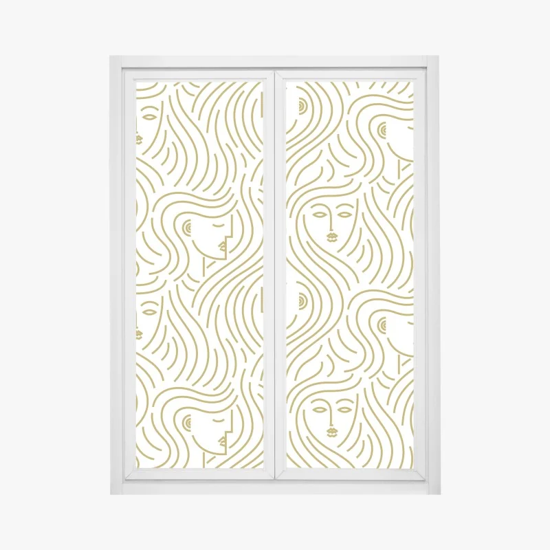 Naklejka na okno Dallas panorama miasta o zachodzie słońca – Wallissimo®