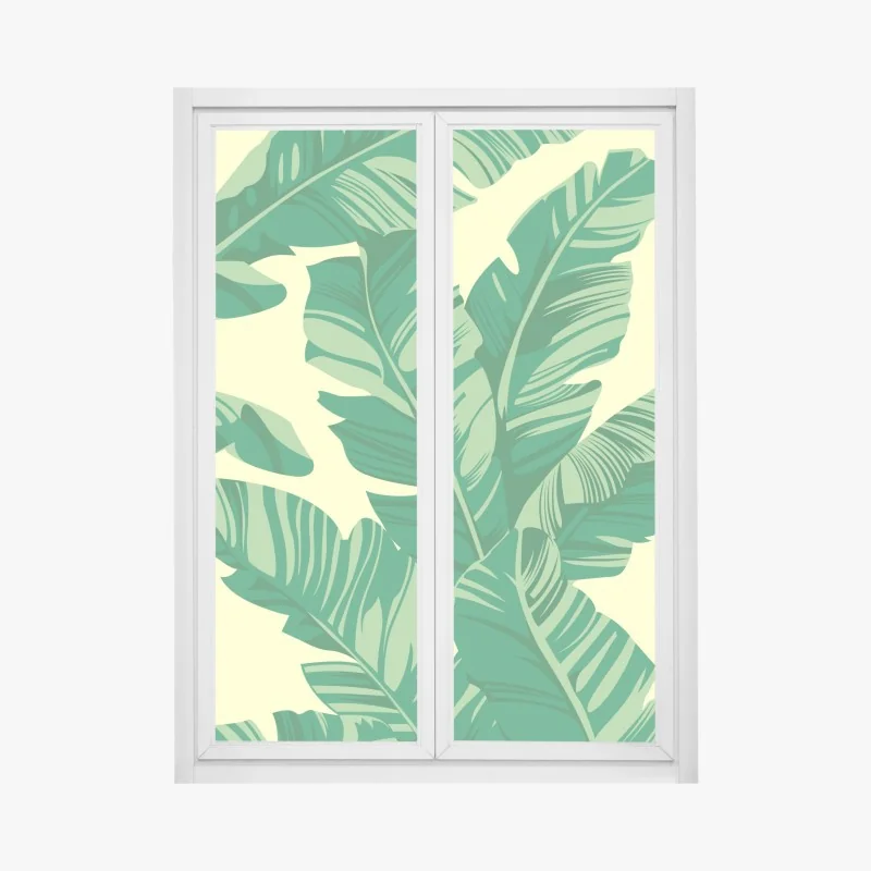 Naklejka na okno abstrakcja alkoholowa w odcieniach pomarańczy – Wallissimo®