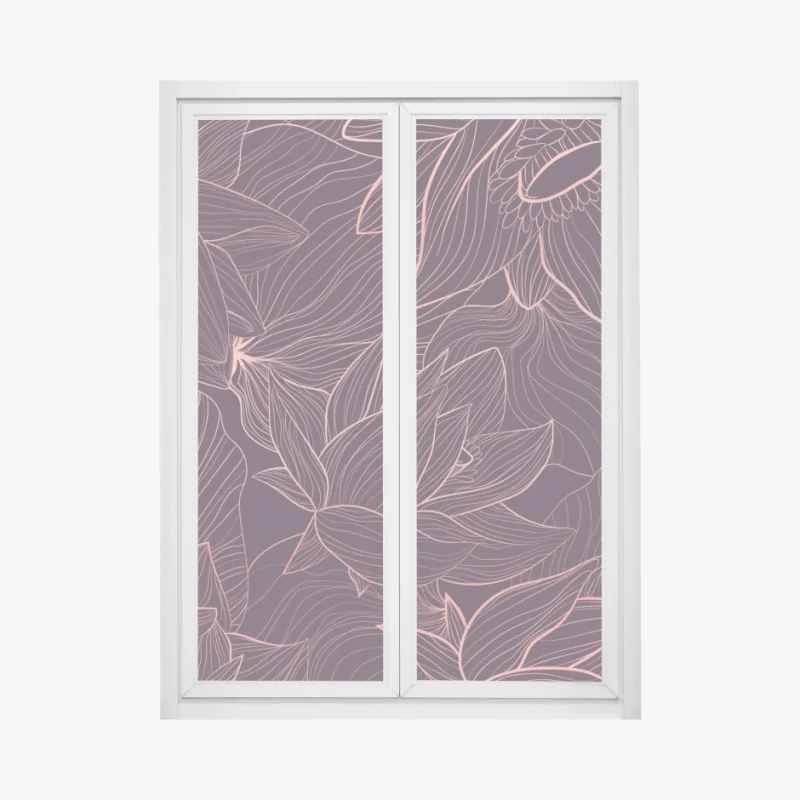 Naklejka na okno śródziemnomorski kamienny dziedziniec z łukiem – Wallissimo®