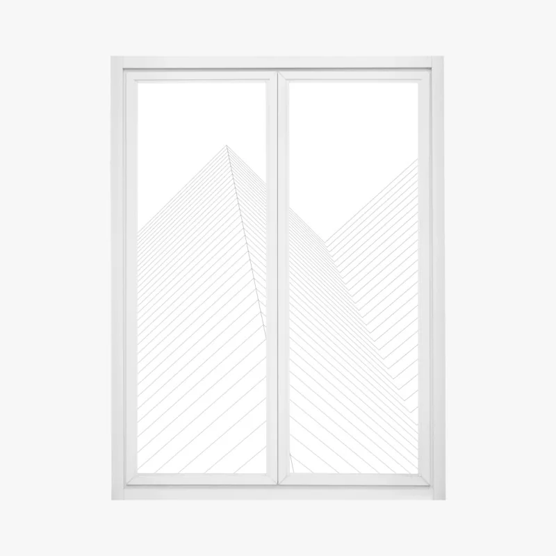 Naklejka na okno samotne drzewo nad jeziorem Wanaka – Wallissimo®