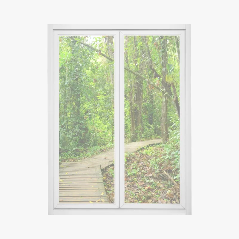 Naklejka na okno lotnicza panorama Chicago nocą – Wallissimo®