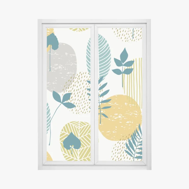 Naklejka na okno barwny ogród tulipanów w Keukenhof – Wallissimo®