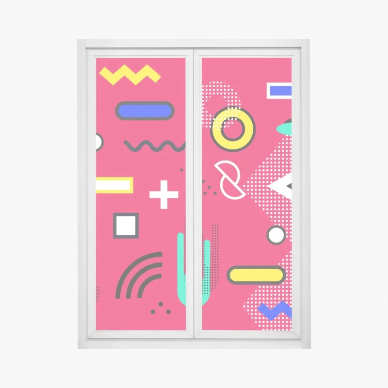 Naklejka na okno czarno-biała marmurowa abstrakcja – Wallissimo®