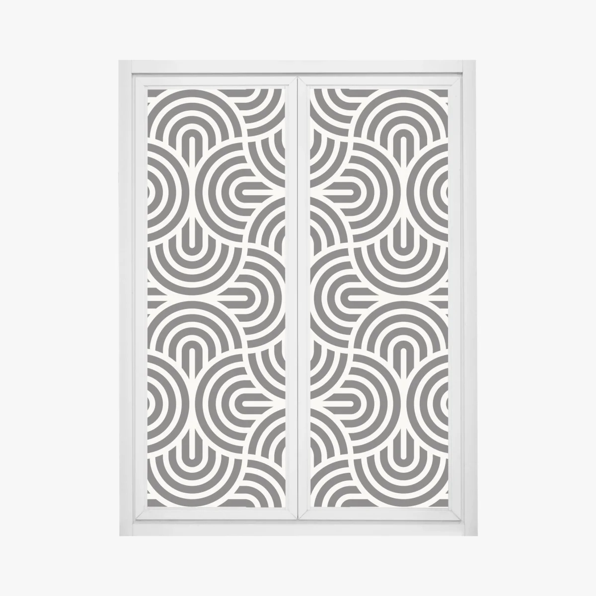 Naklejka na okno czarno-biały geometryczny wzór – Wallissimo® Naklejka na okno czarno-biały geometryczny wzór – Wallissimo®