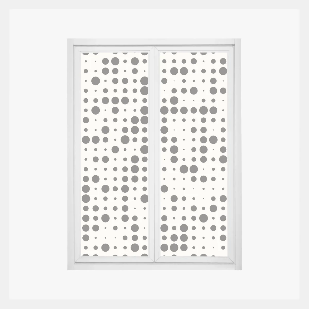 Naklejka na okno minimalistyczny wzór kropek – Wallissimo® Naklejka na okno minimalistyczny wzór kropek – Wallissimo®