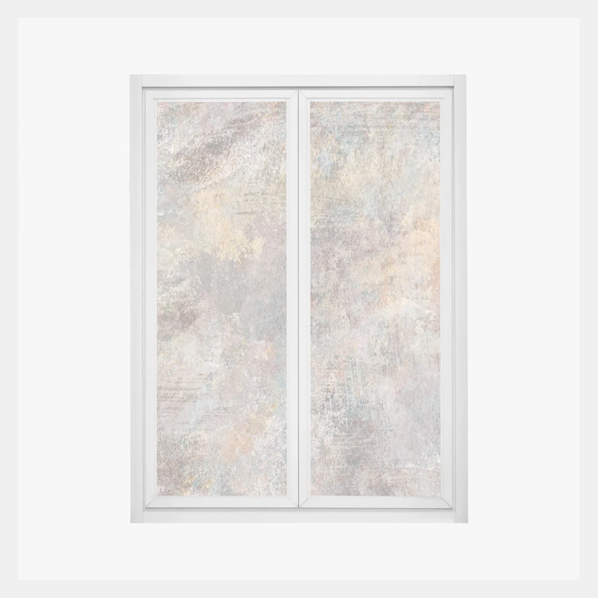 Naklejka na okno subtelna teksturowana abstrakcja w ciepłych neutralnych tonach – Wallissimo®