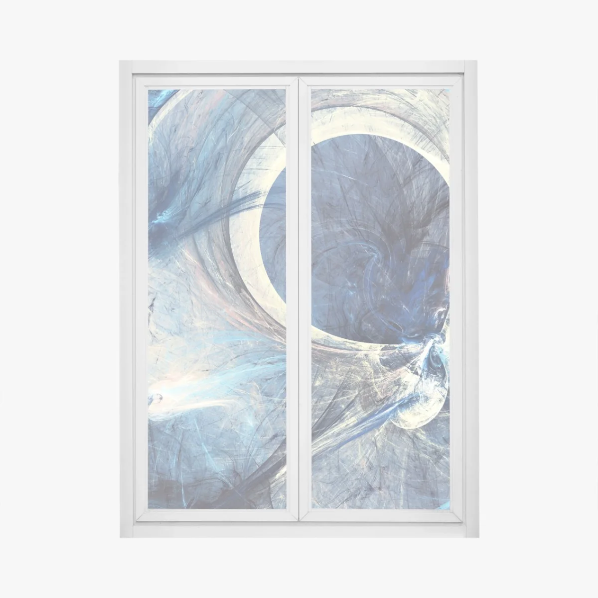 Naklejka na okno niebieski fraktalowy wir – Wallissimo® Naklejka na okno niebieski fraktalowy wir – Wallissimo®