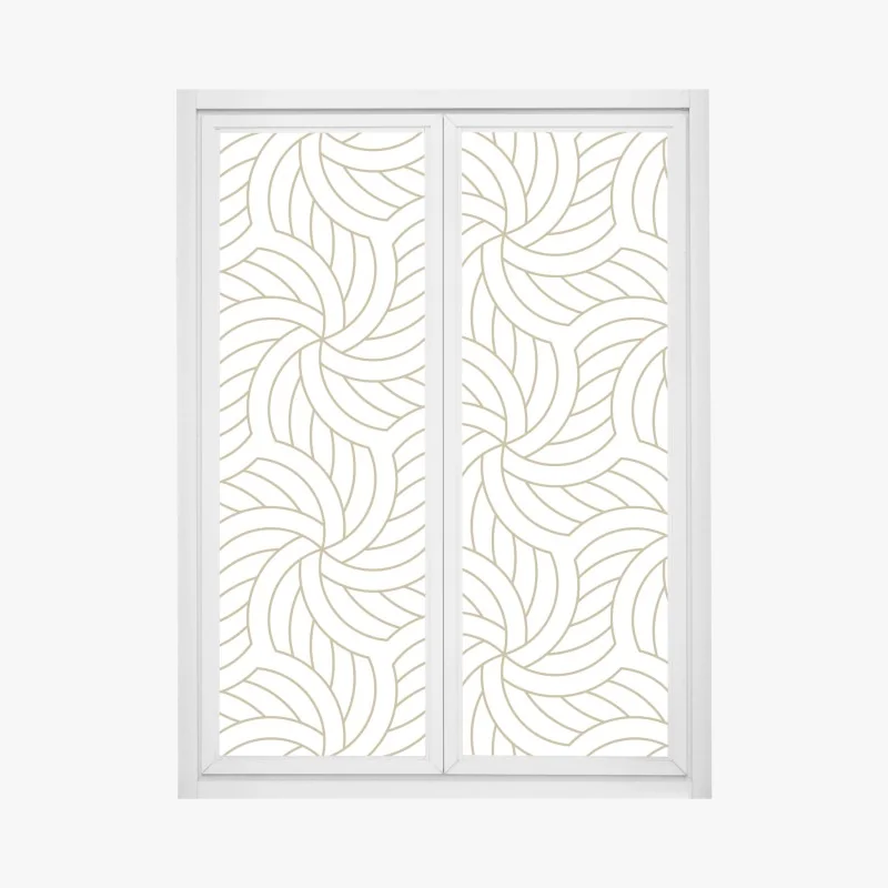 Naklejka na okno delikatne pastelowe kwiaty w stylu botanicznym – Wallissimo®