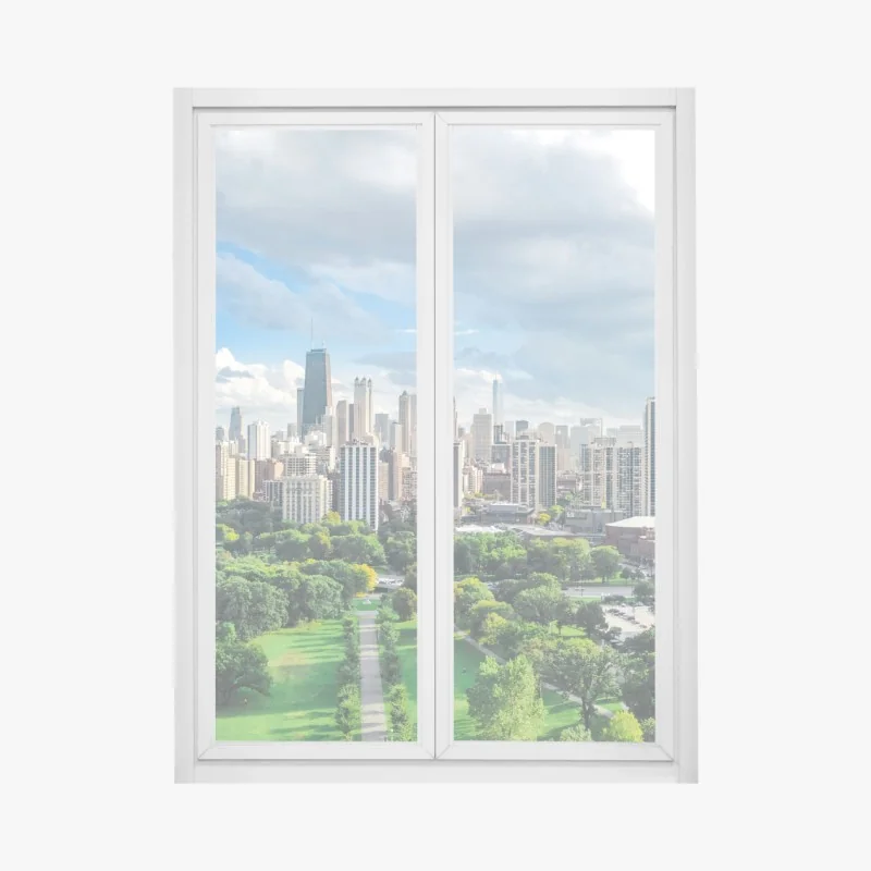 Naklejka na okno Golden Gate nad zatoką San Francisco – Wallissimo®