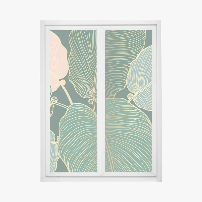 Naklejka na okno panorama Bostonu o zachodzie słońca z mostami Zakim i Tobin – Wallissimo®